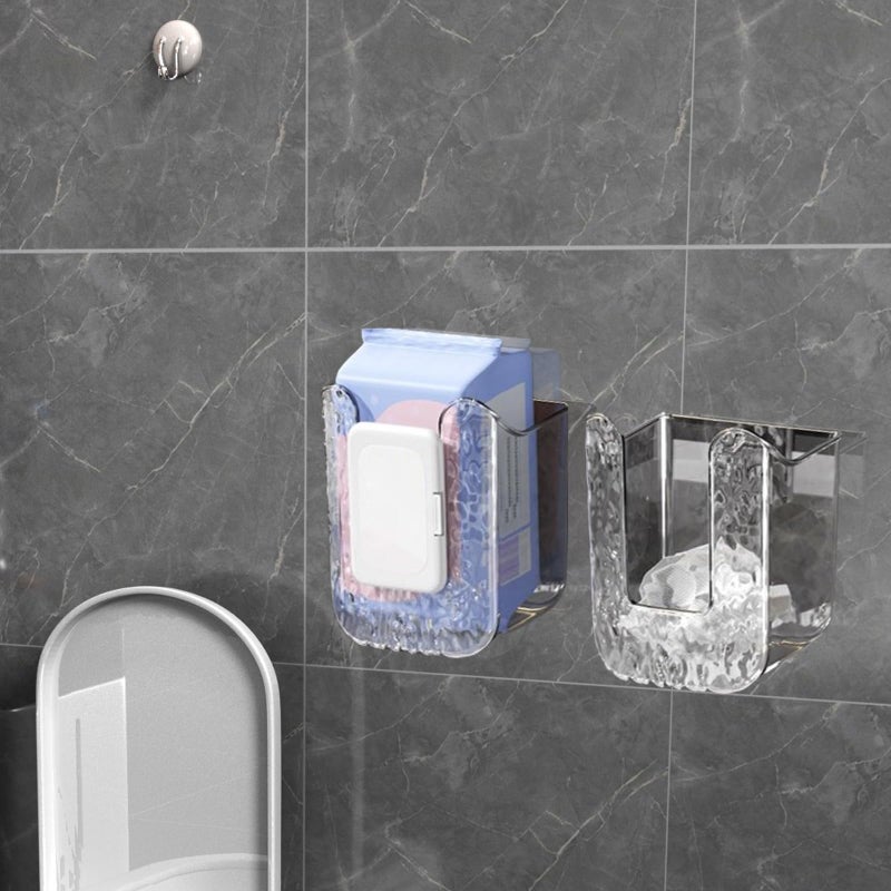 Xanadued Kitchen Wipes Storage  Flushable Wipes Holder for Bathroom  Wall-Mounted Tissue Box  Non-Slip Flushable Wipes Holder  Wipe Container  Wipes Dispenser for Kitchen Bedroom Bathroom - Image 5